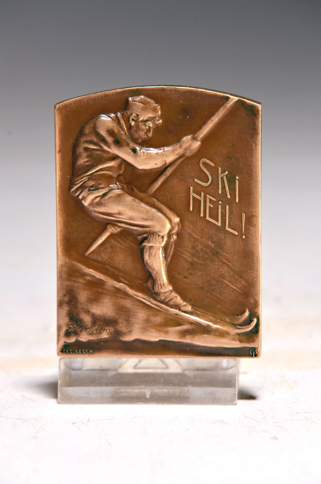 Medaille 'Ski Heil', von Friedrich Wilhelm Hörnlein