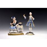 Zwei Porzellanfiguren, Thüringen, 20. Jh., Kavalier,