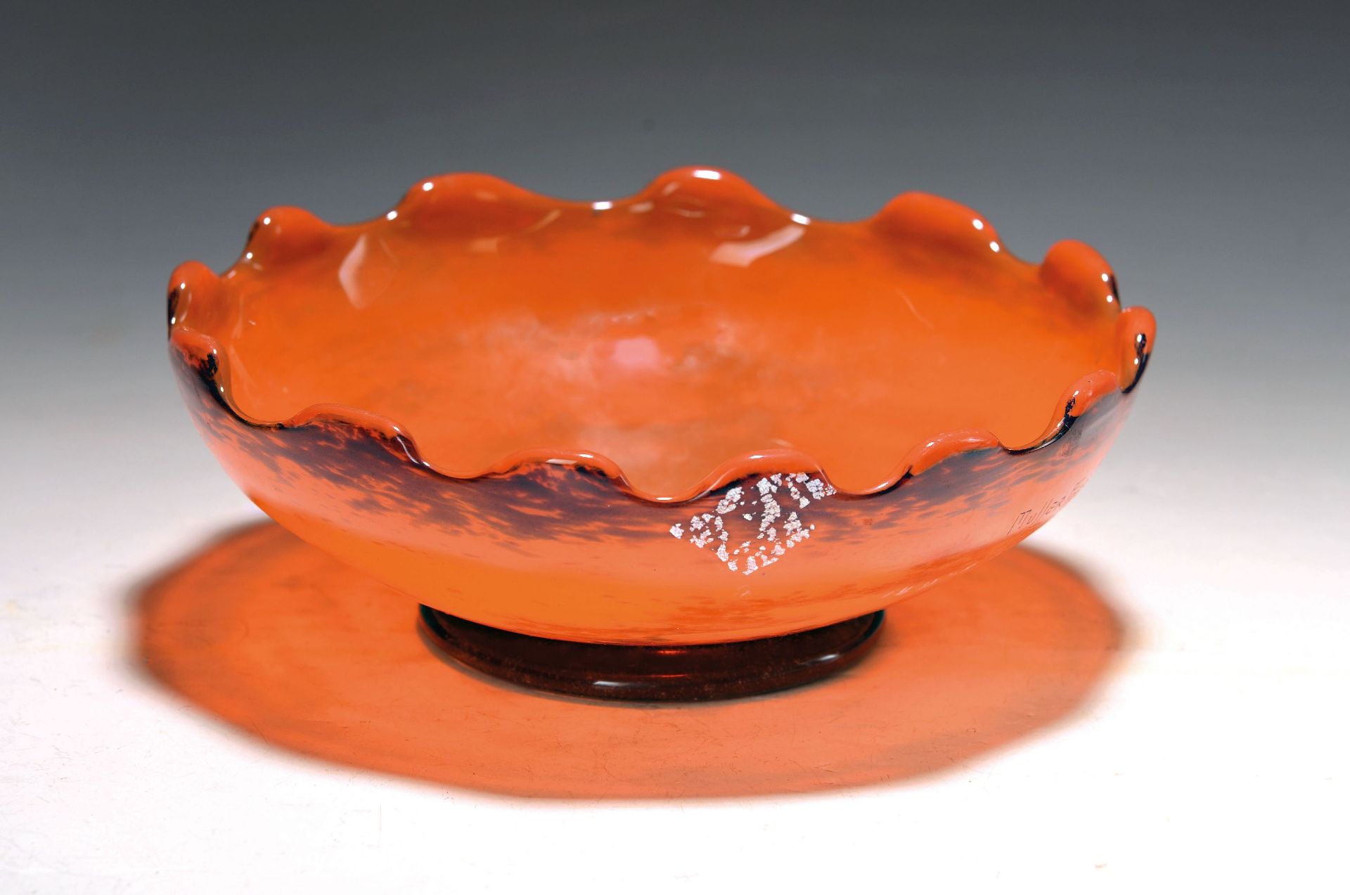 Schale, Muller Freres Lunéville, 1920er Jahre, Schichtglas