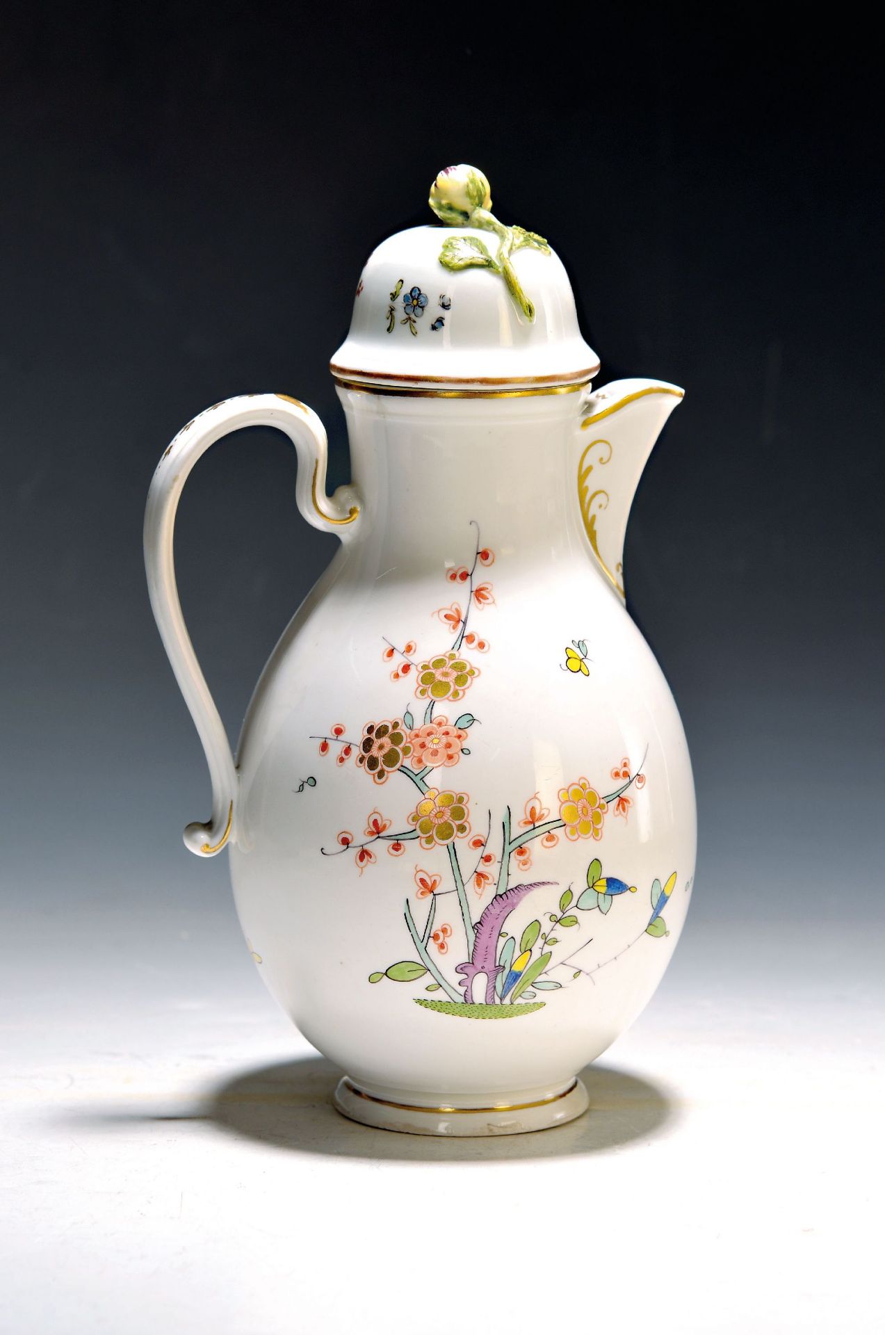 Kaffeekanne, Wien, 2. Hälfte 18. Jh., Porzellan,