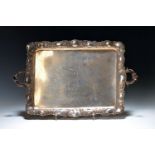 Silbertablett, deutsch, Anfang 20.Jh., 800er Silber