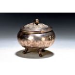 Zuckerdose, Ungarn, 1937-64, 800er Silber, Reliefbekrönung