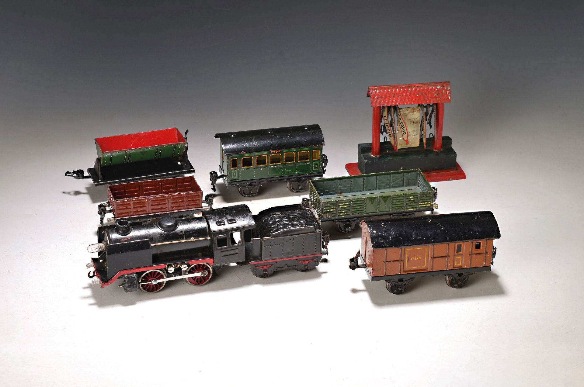 Konvolut Modelleisenbahnen Spur 0, Märklin, Blech,
