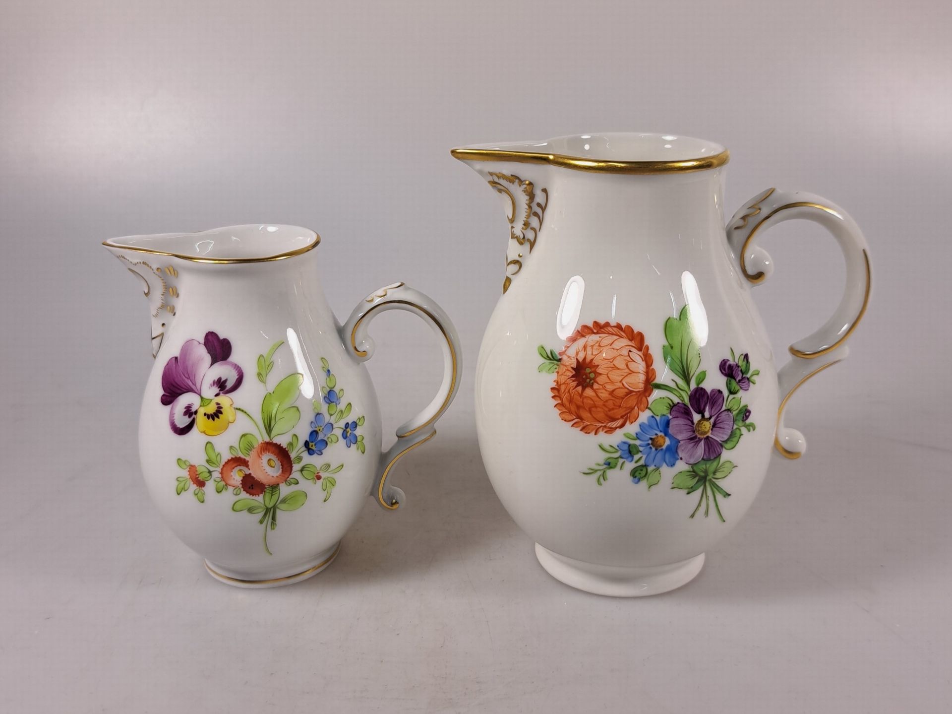 Kaffeeservice, Höchst, 20. Jh., Kaffeekanne, Milchkanne, - Bild 12 aus 25