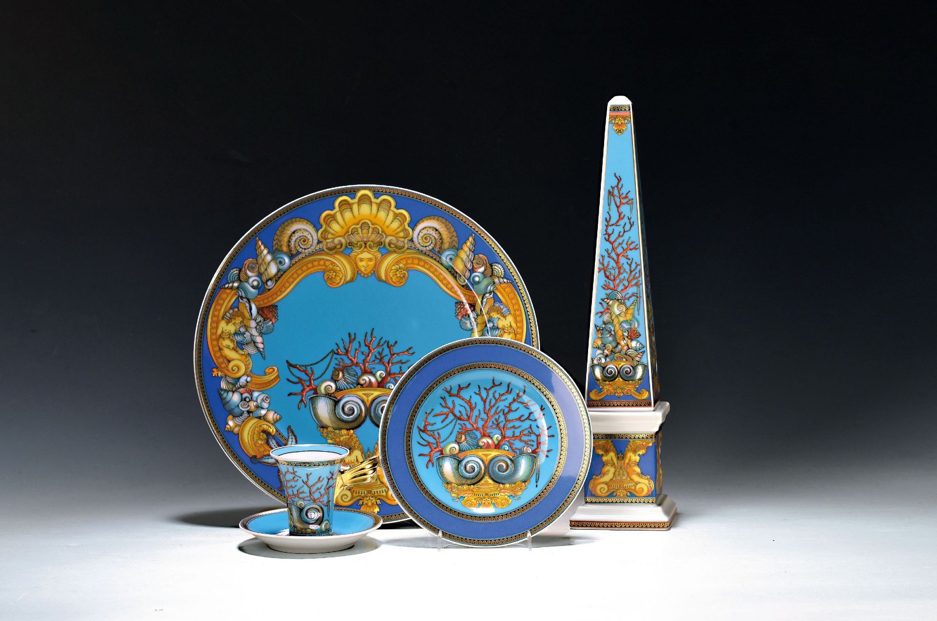 4 Teile Versace, Le Tresor de la Mer, Rosenthal,