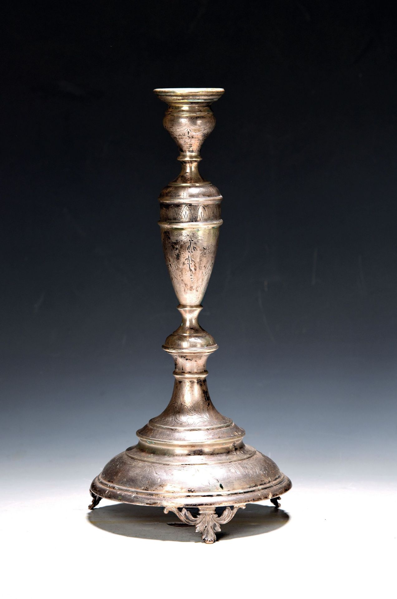 Wiener Biedermeier-Leuchter, Wien, 1867-72, 800er,