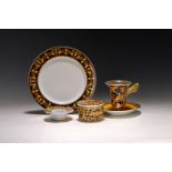4 Teile Versace, Rosenthal, Barocco, Teller D. 22 cm,
