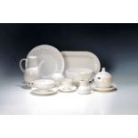 Speiseservice, Rosenthal, Modell Lotus mit grauem floralen