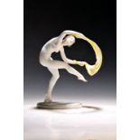 Porzellanfigur, Herend, 20. Jh., Tänzerin mit Tuch,