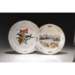 2 große Zierteller, KPM Berlin, 20.Jh., Porzellan,