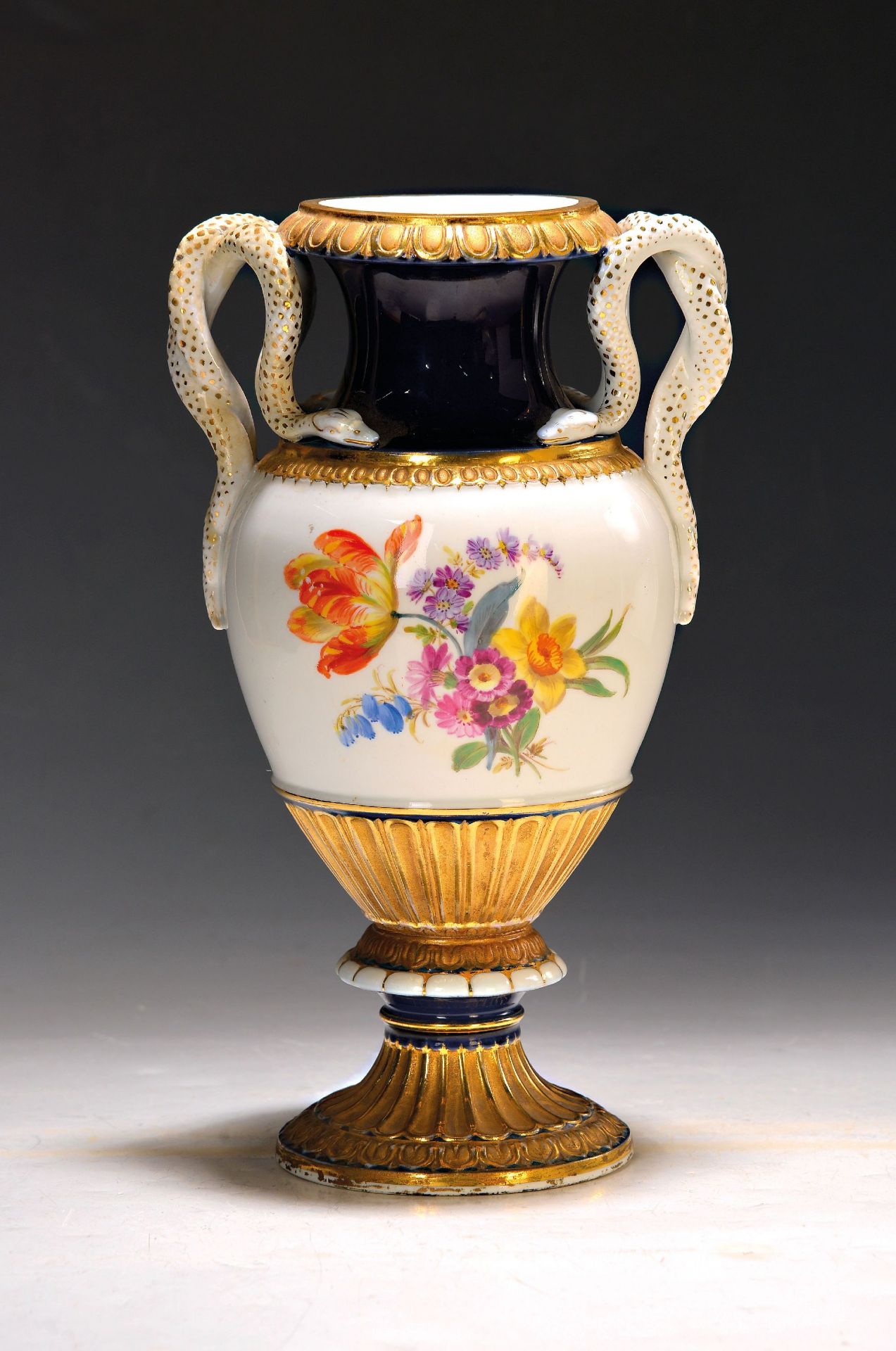 Doppelhenkelvase, Meissen, 1850-1924, beidseitige