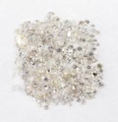 Lot lose Diamanten, 22.50 ct Weiß- get.Weiß/light
