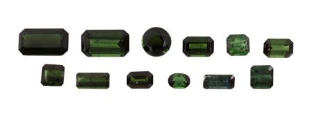 Lot lose Turmaline, zus. ca. 36.46 ct,