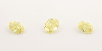 Lot 3 lose ovalfacett. Diamanten zus. ca. 1.41ct Natural