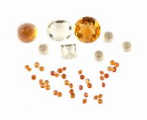 Lot lose Citrine, zus. ca. 15.22 ct, versch.