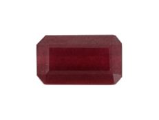 Loser Rubin, ca. 9.65 ct, oktagonaler Treppenschliff, ca.