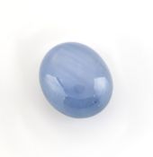 Loser Sternsaphir, ca. 34.89 ct, ovaler Cabochon