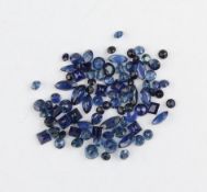 Lot lose Saphire, zus. ca. 6.68 ct, versch. Größen,