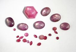 Lot 22 lose Rubine, zus. ca. 38.08 ct,