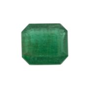 Loser Smaragd, 4.08 ct, Emerald Cut, ca. 10.09x 8.82 x