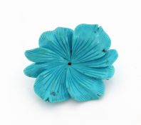 Lose Türkis-Blüte, fein geschnitten, Schleifarbeit aus