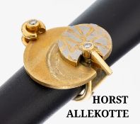 Ausgefallener 18 kt Gold Brillant-Ring