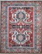 'Schild-Kazak'neugeknüpft, Pakistan, Ende 20.Jhd, Wolle