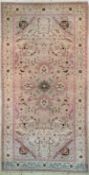 Agra antik, Indien, um 1900, Wolle auf Baumwolle, ca. 240
