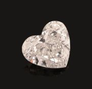 Loser Diamant, facett. Herz, 1.01 ct hochfeines