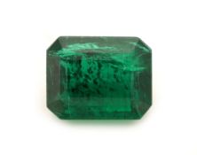 Loser Smaragd, 3.11 ct, Emerald Cut, ca. 9.97 x 7.90 x
