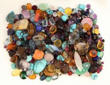 Lot lose Farbsteine, zus. ca. 1584 ct, u.a. Amethyste,