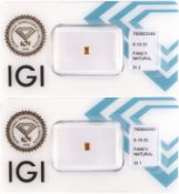 Lot 2 lose Diamanten, 1 x 0.15 ct, 1 x 0.12 ct, cut