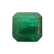 Loser Smaragd, ca. 5.99 ct, Emerald Cut, ca. 10.56 x 10.67