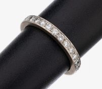 18 kt Gold Brillant-Memoryring, WG 750/000,Brillanten zus.
