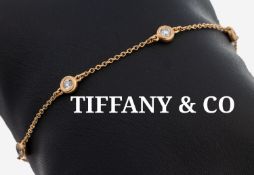 18 kt Gold TIFFANY & CO. Brillant-Armband, RG 750/000,