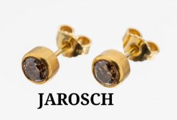 Paar 21.6 kt Gold JAROSCH/Mannheim Brillant- Ohrstecker,