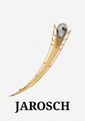 Ausgefallene 18 kt Gold JAROSCH/Mannheim Perl-Brosche,