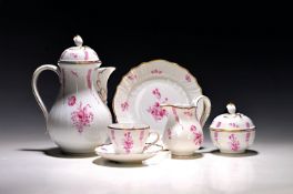 Kaffeeservice Sanssouci purpur, Hutschenreuther, Dresden,