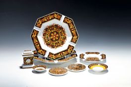 8 Teile Rosenthal, Versace, Barocco, zwei Schälchen, zwei
