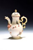 Mokkakännchen, Meissen, ausgehendes 18.Jh., Porzellan,