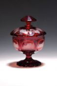 Andenkenglas an Baden-Baden, Böhmen, um 1880-90,