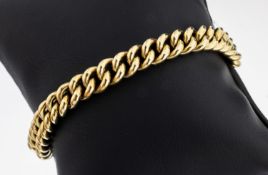 14 kt Gold Armband, GG 585/000, L. ca. 18.5cm,