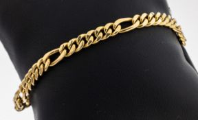 18 kt Gold Armband, GG 750/000, L. ca. 18.5cm,