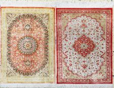 2 Lots Ghom Seide, Persien, Ende 20.Jhd, reine Naturseide,