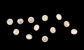 Lot 12 Brillanten zus. ca. 0.78 ct Weiß/si Schätzpreis:
