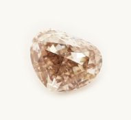 Loser Diamant, 0.60 ct Nat. Fancy Light Pinkish Brown/si2,