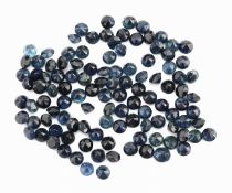 Lot lose Saphire zus. ca. 21.11 ct, rundfacett. in versch.