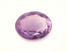 Loser Amethyst, ca. 5.88 ct, ovalfacett. Schätzpreis: 180,