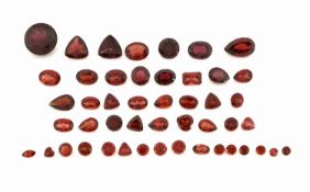 Lot lose facett. Granate zus. ca. 35.71 ct, versch.