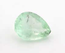 Loser Aquamarin, ca. 20.25 ct, facett. Tropfen, ca. 19.76